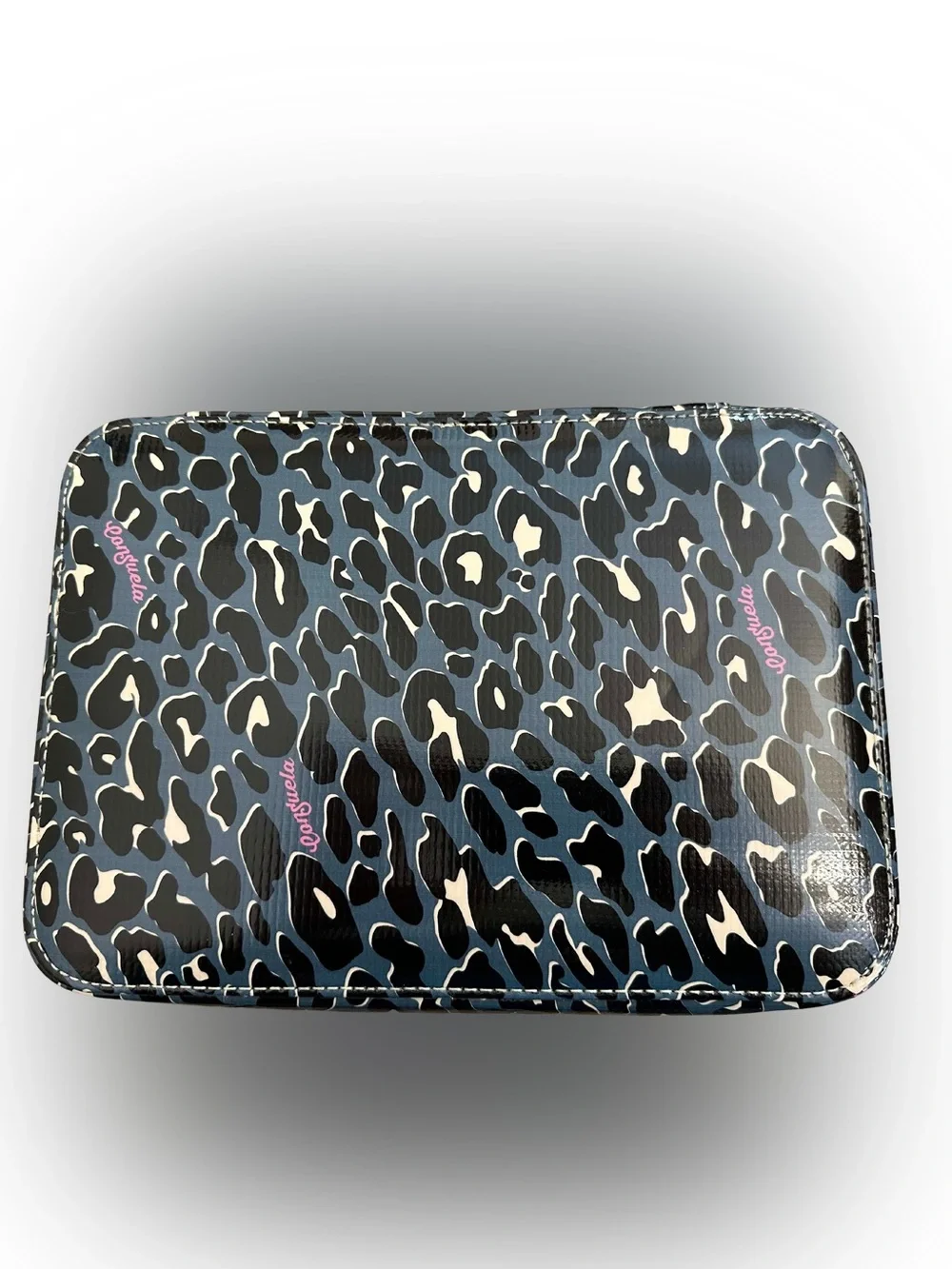 Consuela Dani (Black/Gray & Leopard-Print) Cosmetic Train Case
